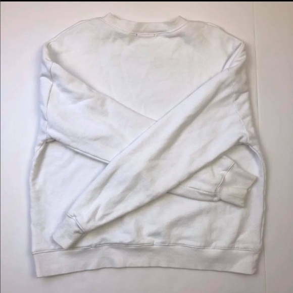 Women’s White Graphic Pullover Sweater - Picture 2 of 3